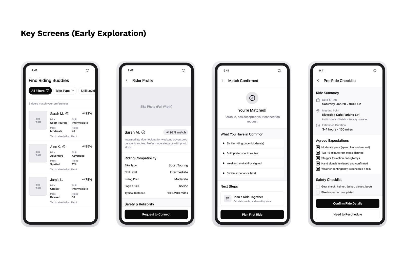 Early wireframe exploration